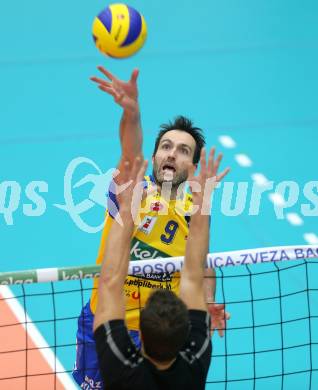 Volleyball AVL. SK Posojilnica Aich/Dob gegen VBC Weiz. Andrej Grut (Aich/Dob). Bleiburg, am 27.11.2014.
Foto: Kuess
---
pressefotos, pressefotografie, kuess, qs, qspictures, sport, bild, bilder, bilddatenbank