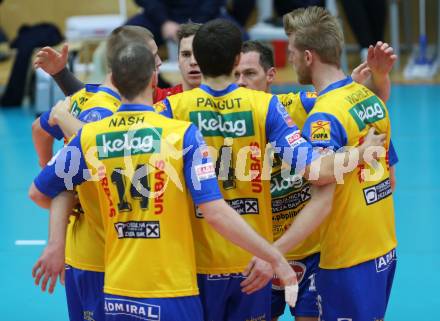 Volleyball AVL. SK Posojilnica Aich/Dob gegen VBC Weiz. Jubel (Aich/Dob). Bleiburg, am 27.11.2014.
Foto: Kuess
---
pressefotos, pressefotografie, kuess, qs, qspictures, sport, bild, bilder, bilddatenbank