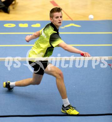 Badminton. ASKOE Kelag Kaernten gegen Wolfurt. Leon Seiwald (Kaernten). Klagenfurt, am 29.11.2014.
Foto: Kuess
---
pressefotos, pressefotografie, kuess, qs, qspictures, sport, bild, bilder, bilddatenbank