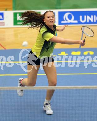 Badminton. ASKOE Kelag Kaernten gegen Wolfurt. Anna Demmelmayer (Kaernten). Klagenfurt, am 29.11.2014.
Foto: Kuess
---
pressefotos, pressefotografie, kuess, qs, qspictures, sport, bild, bilder, bilddatenbank