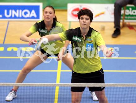 Badminton. ASKOE Kelag Kaernten gegen Wolfurt. Jenny Ertl, Anna Demmelmayer (Kaernten). Klagenfurt, am 29.11.2014.
Foto: Kuess
---
pressefotos, pressefotografie, kuess, qs, qspictures, sport, bild, bilder, bilddatenbank