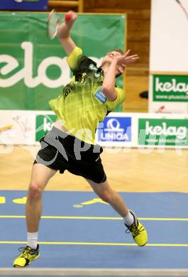 Badminton. ASKOE Kelag Kaernten gegen Wolfurt. Leon Seiwald (Kaernten). Klagenfurt, am 29.11.2014.
Foto: Kuess
---
pressefotos, pressefotografie, kuess, qs, qspictures, sport, bild, bilder, bilddatenbank