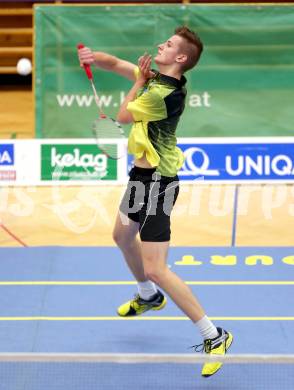 Badminton. ASKOE Kelag Kaernten gegen Wolfurt. Leon Seiwald (Kaernten). Klagenfurt, am 29.11.2014.
Foto: Kuess
---
pressefotos, pressefotografie, kuess, qs, qspictures, sport, bild, bilder, bilddatenbank