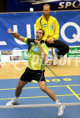 Badminton. ASKOE Kelag Kaernten gegen Wolfurt. Krasimir Yankov (Kaernten). Klagenfurt, am 29.11.2014.
Foto: Kuess
---
pressefotos, pressefotografie, kuess, qs, qspictures, sport, bild, bilder, bilddatenbank