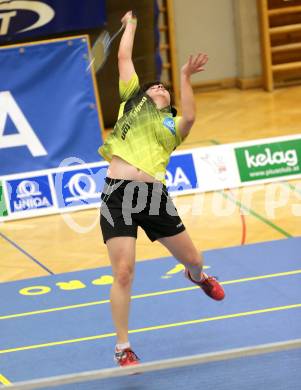 Badminton. ASKOE Kelag Kaernten gegen Wolfurt. Jenny Ertl (Kaernten). Klagenfurt, am 29.11.2014.
Foto: Kuess
---
pressefotos, pressefotografie, kuess, qs, qspictures, sport, bild, bilder, bilddatenbank