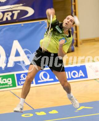 Badminton. ASKOE Kelag Kaernten gegen Wolfurt. Krasimir Yankov (Kaernten). Klagenfurt, am 29.11.2014.
Foto: Kuess
---
pressefotos, pressefotografie, kuess, qs, qspictures, sport, bild, bilder, bilddatenbank