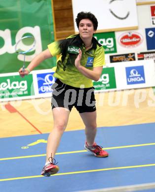 Badminton. ASKOE Kelag Kaernten gegen Wolfurt. Jenny Ertl (Kaernten). Klagenfurt, am 29.11.2014.
Foto: Kuess
---
pressefotos, pressefotografie, kuess, qs, qspictures, sport, bild, bilder, bilddatenbank