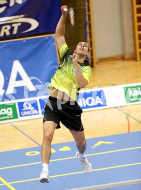 Badminton. ASKOE Kelag Kaernten gegen Wolfurt. Krasimir Yankov (Kaernten). Klagenfurt, am 29.11.2014.
Foto: Kuess
---
pressefotos, pressefotografie, kuess, qs, qspictures, sport, bild, bilder, bilddatenbank