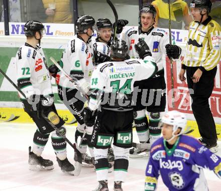 EBEL. Eishockey Bundesliga. EC VSV gegen HDD TELEMACH Olimpija Ljubljana. Torjubel (Laibach). Villach, am 30.11.2014.
Foto: Kuess 


---
pressefotos, pressefotografie, kuess, qs, qspictures, sport, bild, bilder, bilddatenbank