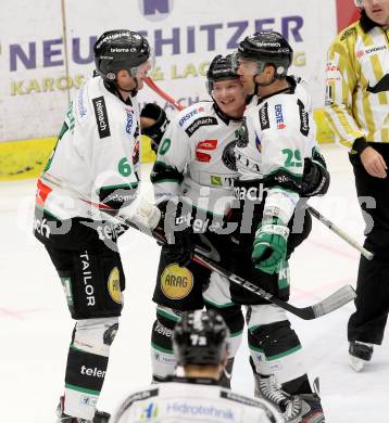 EBEL. Eishockey Bundesliga. EC VSV gegen HDD TELEMACH Olimpija Ljubljana. Torjubel  (Laibach). Villach, am 30.11.2014.
Foto: Kuess 


---
pressefotos, pressefotografie, kuess, qs, qspictures, sport, bild, bilder, bilddatenbank