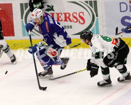 EBEL. Eishockey Bundesliga. EC VSV gegen HDD TELEMACH Olimpija Ljubljana. Eric Hunter,  (VSV), Kalan Luka (Laibach). Villach, am 30.11.2014.
Foto: Kuess 


---
pressefotos, pressefotografie, kuess, qs, qspictures, sport, bild, bilder, bilddatenbank