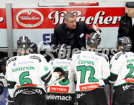 EBEL. Eishockey Bundesliga. EC VSV gegen HDD TELEMACH Olimpija Ljubljana.  Trainer Fabian Dahlem (Laibach). Villach, am 30.11.2014.
Foto: Kuess 


---
pressefotos, pressefotografie, kuess, qs, qspictures, sport, bild, bilder, bilddatenbank