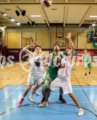 Basketball 2.Bundesliga 2014/15 Grunddurchgang 11.Runde. Woerthersee Piraten gegen Dornbirn Lions. Christof Gspandl, Joachim Buggelsheim,  (Piraten), Mario Tobar Ruiz (Dornbirn). Klagenfurt, 6.12.2014.
Foto: Kuess
---
pressefotos, pressefotografie, kuess, qs, qspictures, sport, bild, bilder, bilddatenbank