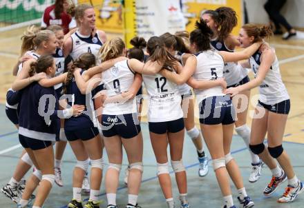 Basketball OEVV Cup. ATSC Wildcats gegen VC Tirol. Jubel (Wildcats). Klagenfurt, am 8.12.2014.
Foto: Kuess
---
pressefotos, pressefotografie, kuess, qs, qspictures, sport, bild, bilder, bilddatenbank