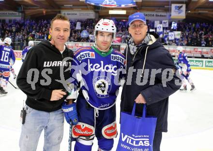 EBEL. Eishockey Bundesliga. EC VSV gegen UPC Vienna Capitals. Spieler des Abends Brock McBride (VSV). Villach, am 12.12.2014.
Foto: Kuess 


---
pressefotos, pressefotografie, kuess, qs, qspictures, sport, bild, bilder, bilddatenbank