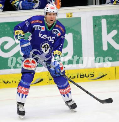 EBEL. Eishockey Bundesliga. EC VSV gegen HCB SUEDTIROL. Cole Jarrett (VSV). Villach, am 14.12.2014.
Foto: Kuess 


---
pressefotos, pressefotografie, kuess, qs, qspictures, sport, bild, bilder, bilddatenbank