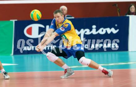 Volleyball Champions League. SK Posojilnica Aich/Dob gegen Zenit Kazan.  Stanislaw Wawrzynczyk (Aich/Dob). Klagenfurt, am 17.12.2014.
Foto: Kuess
---
pressefotos, pressefotografie, kuess, qs, qspictures, sport, bild, bilder, bilddatenbank