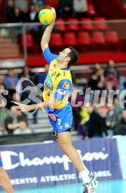 Volleyball Champions League. SK Posojilnica Aich/Dob gegen Zenit Kazan.  Daniel Rocamora Blazquez (Aich/Dob). Klagenfurt, am 17.12.2014.
Foto: Kuess
---
pressefotos, pressefotografie, kuess, qs, qspictures, sport, bild, bilder, bilddatenbank