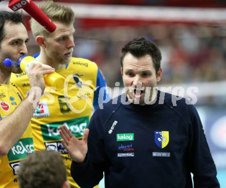 Volleyball Champions League. SK Posojilnica Aich/Dob gegen Zenit Kazan.  Trainer Luka Slabe (Aich/Dob). Klagenfurt, am 17.12.2014.
Foto: Kuess
---
pressefotos, pressefotografie, kuess, qs, qspictures, sport, bild, bilder, bilddatenbank