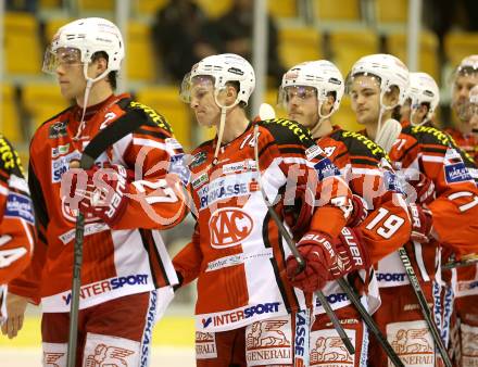 EBEL. Eishockey Bundesliga. KAC gegen HC TWK Innsbruck. Thomas HUndertpfund, Jamie Lundmark, Stephan Geier,  (KAC). Klagenfurt, am 19.12.2014.
Foto: Kuess 

---
pressefotos, pressefotografie, kuess, qs, qspictures, sport, bild, bilder, bilddatenbank