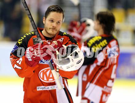 EBEL. Eishockey Bundesliga. KAC gegen HC TWK Innsbruck. Stephan Geier (KAC). Klagenfurt, am 19.12.2014.
Foto: Kuess 

---
pressefotos, pressefotografie, kuess, qs, qspictures, sport, bild, bilder, bilddatenbank