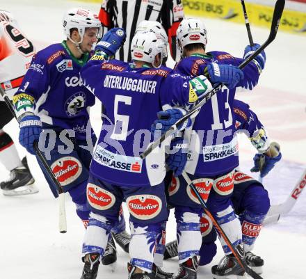 EBEL. Eishockey Bundesliga. EC VSV gegen HC Orli Znojmo. Torjubel  (VSV). Villach, am 23.12.2014.
Foto: Kuess 


---
pressefotos, pressefotografie, kuess, qs, qspictures, sport, bild, bilder, bilddatenbank