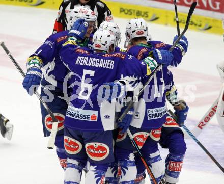 EBEL. Eishockey Bundesliga. EC VSV gegen HC Orli Znojmo. Torjubel  (VSV). Villach, am 23.12.2014.
Foto: Kuess 


---
pressefotos, pressefotografie, kuess, qs, qspictures, sport, bild, bilder, bilddatenbank