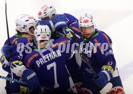 EBEL. Eishockey Bundesliga. EC VSV gegen Moser Medical Graz 99ers.  Torjubel John Lammers (VSV). Villach, am 28.12.2014.
Foto: Kuess 


---
pressefotos, pressefotografie, kuess, qs, qspictures, sport, bild, bilder, bilddatenbank