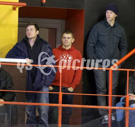 EBEL. Eishockey Bundesliga. KAC gegen UPC Vienna Capitals. David Schuller, Patrick Divjak,  Kim Stroemberg (KAC). Klagenfurt, am 30.12.2014.
Foto: Kuess 

---
pressefotos, pressefotografie, kuess, qs, qspictures, sport, bild, bilder, bilddatenbank