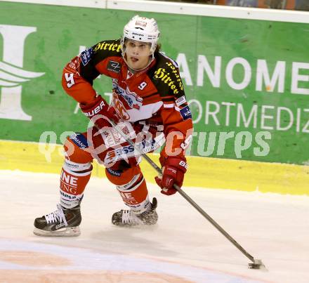 EBEL. Eishockey Bundesliga. KAC gegen UPC Vienna Capitals. Lukas Pither (KAC). Klagenfurt, am 30.12.2014.
Foto: Kuess 

---
pressefotos, pressefotografie, kuess, qs, qspictures, sport, bild, bilder, bilddatenbank