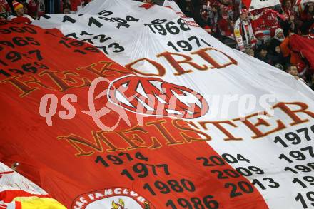 EBEL. Eishockey Bundesliga. Freiluftderby KAC gegen VSV. Fans (KAC). Klagenfurt, Woerthersee Stadion, am 3.1.2015.
Foto: Kuess
---
pressefotos, pressefotografie, kuess, qs, qspictures, sport, bild, bilder, bilddatenbank