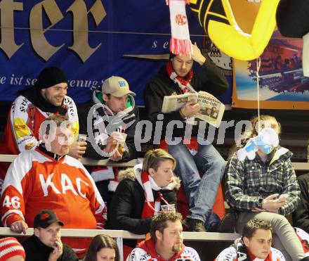 EBEL. Eishockey Bundesliga. KAC gegen EHC LIWEST Linz.  Fans (KAC). Klagenfurt, am 6.1.2015.
Foto: Kuess 

---
pressefotos, pressefotografie, kuess, qs, qspictures, sport, bild, bilder, bilddatenbank