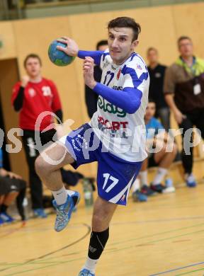 Handball Bundesliga. SC Ferlach gegen Hollabrunn. Izudin Mujanovic (Ferlach). Ferlach, am 10.1.2015.
Foto: Kuess
---
pressefotos, pressefotografie, kuess, qs, qspictures, sport, bild, bilder, bilddatenbank