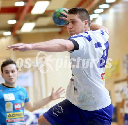 Handball Bundesliga. SC Ferlach gegen Hollabrunn. Mladan Jovanovic (Ferlach). Ferlach, am 10.1.2015.
Foto: Kuess
---
pressefotos, pressefotografie, kuess, qs, qspictures, sport, bild, bilder, bilddatenbank