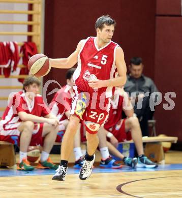 Basketball 2.Bundesliga 2014/15 Grunddurchgang 14.Runde. KOS Celovec gegen Dragons St. Poelten. Christoph Boeck  (Dragons). Klagenfurt, 10.1.2015.
Foto: Kuess
---
pressefotos, pressefotografie, kuess, qs, qspictures, sport, bild, bilder, bilddatenbank