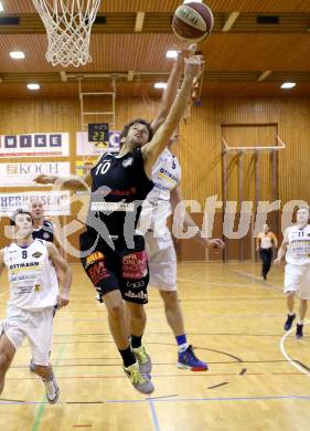 Basketball 2.Bundesliga 2014/15 Grunddurchgang 15.Runde. Radenthein Garnets gegen Mattersburg Rocks. Uros Ninic, (Radenthein), Jan Nicoli  (Mattersburg). Radenthein, 18.1.2015.
Foto: Kuess
---
pressefotos, pressefotografie, kuess, qs, qspictures, sport, bild, bilder, bilddatenbank