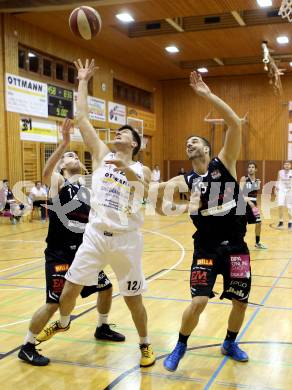 Basketball 2.Bundesliga 2014/15 Grunddurchgang 15.Runde. Radenthein Garnets gegen Mattersburg Rocks. Luka Zavrsnik, (Radenthein), Sebastian Pinterits (Mattersburg). Radenthein, 18.1.2015.
Foto: Kuess
---
pressefotos, pressefotografie, kuess, qs, qspictures, sport, bild, bilder, bilddatenbank