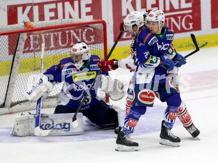 EBEL. Eishockey Bundesliga. EC VSV gegen KAC. Jean Philippe Lamoureux, Nico Brunner,  (VSV), Jean Francois Jaques (KAC). Villach, am 18.1.2015.
Foto: Kuess 


---
pressefotos, pressefotografie, kuess, qs, qspictures, sport, bild, bilder, bilddatenbank