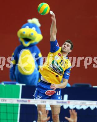 Volleyball. Champions League. SK Posojilnica Aich/Dob gegen VfB Friedrichshafen. Danijel Koncilja (Aich/Dob). Klagenfurt, 21.1.2015.
Foto: Kuess
---
pressefotos, pressefotografie, kuess, qs, qspictures, sport, bild, bilder, bilddatenbank