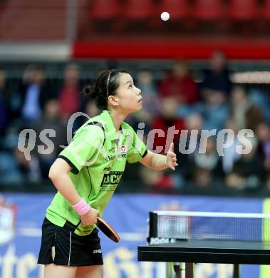 Tischtennis. Europacup. TTC Carinthia Winds Villach gegen TMK TAGMT (RUS). Li Quiangbing, (TTC Villacher). Klagenfurt, am 21.1.2015.
Foto: Kuess
---
pressefotos, pressefotografie, kuess, qs, qspictures, sport, bild, bilder, bilddatenbank