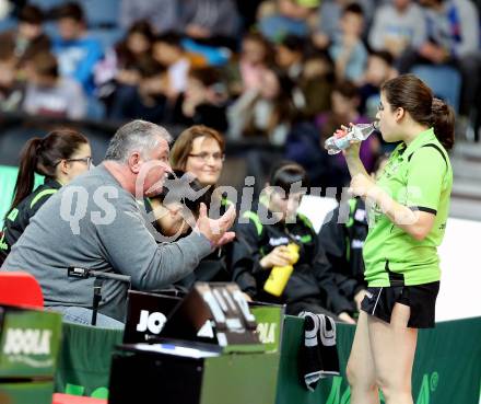 Tischtennis. Europacup. TTC Carinthia Winds Villach gegen TMK TAGMT (RUS). Amelie Solja, Werner Feuerabend, (TTC Villacher). Klagenfurt, am 21.1.2015.
Foto: Kuess
---
pressefotos, pressefotografie, kuess, qs, qspictures, sport, bild, bilder, bilddatenbank