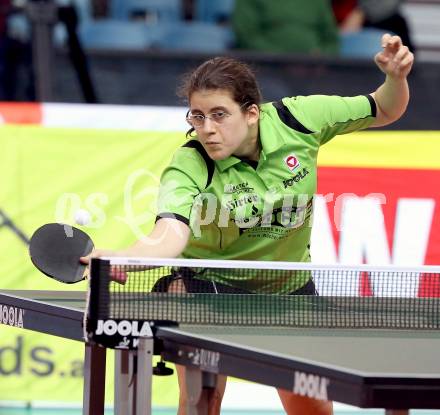 Tischtennis. Europacup. TTC Carinthia Winds Villach gegen TMK TAGMT (RUS). Amelie Solja,  (TTC Villacher). Klagenfurt, am 21.1.2015.
Foto: Kuess
---
pressefotos, pressefotografie, kuess, qs, qspictures, sport, bild, bilder, bilddatenbank