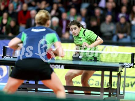 Tischtennis. Champions League. TTC Carinthia Winds Villach gegen TMK TAGMT (RUS). Amelie Solja, (TTC Villacher). Klagenfurt, am 21.1.2015.
Foto: Kuess
---
pressefotos, pressefotografie, kuess, qs, qspictures, sport, bild, bilder, bilddatenbank