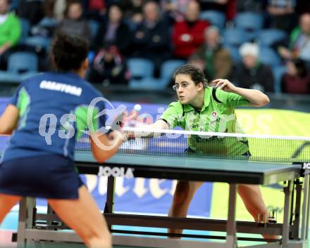 Tischtennis. Europacup. TTC Carinthia Winds Villach gegen TMK TAGMT (RUS). Amelie Solja (TTC Villacher). Klagenfurt, am 21.1.2015.
Foto: Kuess
---
pressefotos, pressefotografie, kuess, qs, qspictures, sport, bild, bilder, bilddatenbank