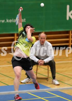 Badminton Bundesliga. ASKOE Kelag Kaernten gegen Pressbaum.  Jenny Ertl (Kaernten). Klagenfurt, am 24.1.2015.
Foto: Kuess
---
pressefotos, pressefotografie, kuess, qs, qspictures, sport, bild, bilder, bilddatenbank