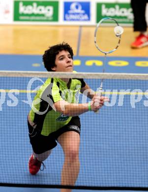 Badminton Bundesliga. ASKOE Kelag Kaernten gegen Pressbaum.  Jenny Ertl (Kaernten). Klagenfurt, am 24.1.2015.
Foto: Kuess
---
pressefotos, pressefotografie, kuess, qs, qspictures, sport, bild, bilder, bilddatenbank