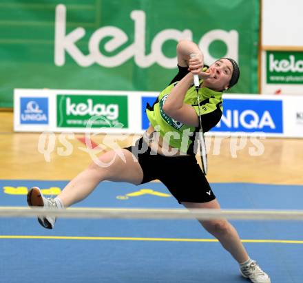 Badminton Bundesliga. ASKOE Kelag Kaernten gegen Pressbaum.  Belinda Heber (Kaernten). Klagenfurt, am 24.1.2015.
Foto: Kuess
---
pressefotos, pressefotografie, kuess, qs, qspictures, sport, bild, bilder, bilddatenbank