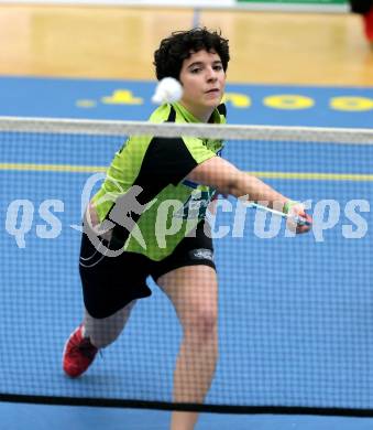 Badminton Bundesliga. ASKOE Kelag Kaernten gegen Pressbaum.  Jenny Ertl (Kaernten). Klagenfurt, am 24.1.2015.
Foto: Kuess
---
pressefotos, pressefotografie, kuess, qs, qspictures, sport, bild, bilder, bilddatenbank