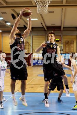 Basketball 2.Bundesliga 2014/15 Grunddurchgang 16.Runde. KOS Celovec gegen Woerthersee Piraten. Joachim Buggelsheim, Daniel Gspandl (Woerthersee Piraten). Klagenfurt, 24.1.2015.
Foto: Kuess
---
pressefotos, pressefotografie, kuess, qs, qspictures, sport, bild, bilder, bilddatenbank