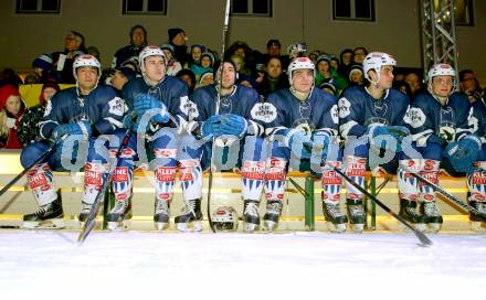 EBEL. Eishockey Bundesliga. Showtraining VSV. Jason Krog, Adis Alagic, Mark Santorelli, Marius Goehringer, Ruslan Gelfanov, Nico Brunner. Villach, am 6.2.2015.
Foto: Kuess
---
pressefotos, pressefotografie, kuess, qs, qspictures, sport, bild, bilder, bilddatenbank